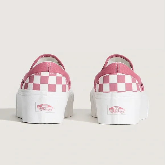 Vans womens classic checkboard slip on platform 34mm height, NWB - Picture 3 of 8